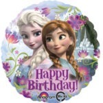 בלון פרוזן אלזה ואנה - HAPPY BIRTHDAY