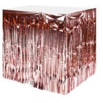 חצאית שולחן פרנזים רוזגולד מטאלי