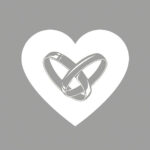 מפיות טבעות נישואין רקע אפור