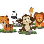 מרכז שולחן קטן יום הולדת ג'ונגל