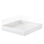 קופסת קרטון לבן מכסה פי וי סי 30/20/10 ס”מ