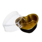 תבנית אלומניום לאפיה שחור/זהב+מכסה לב 8.8/7/3 ס”מ-100 מ”ל