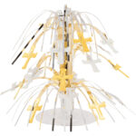 מרכז שולחן זהב/כסף טקס המיסה