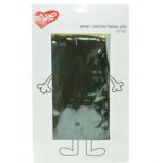 וילון פרנזים שחור מטאלי