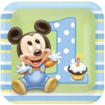 צלחות נייר יומולדת שנה מיקי מאוס