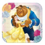 צלחת מרובעת 18 ס"מ - היפה והחיה