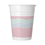 כוסות פלסטיק מסיבה עם הטבעת זהב