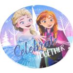 צלחות גדולות יום הולדת פרוזן