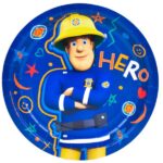צלחות נייר גדולות סמי הכבאי -HERO