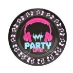 צלחות נייר בינוני תו מוזיקה