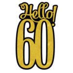 מרכז שולחן - 60 זהב שחור