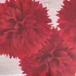 زينة بوم بومس للتعليق احمر