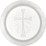 צלחת בינונית כסופה 18 ס"מ טקס המיסה