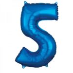 בלון מיילר 34″ ספרה 5 צבע כחול