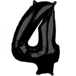 בלון מיילר 34″ ספרה 4 צבע שחור