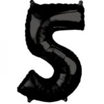 بالون مايلر 34" رقم 5 اسود