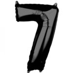 بالون مايلر 34" رقم 7 اسود