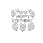 סט בלונים H-B כסף