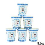 כוס נייר שן ראשונה כחול