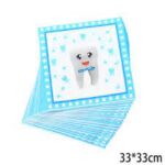 מפיות שן ראשונה תכלת ולבן