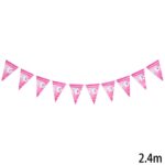 שרשרת דגלים שן ראשונה ורוד