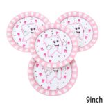 צלחת גדולה שן ראשונה ורוד