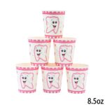 כוס נייר שן ראשונה ורוד