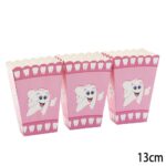 קופסת פופקורן שן ראשונה ורוד