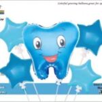 זר בלון שן ראשונה כחול