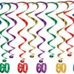 קישוט תליה ספירל גיל 60