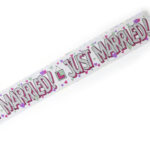 כרזה Just Married לבן