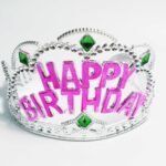 כתר יום הולדת שמח פלסטיק