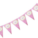 שרשרת דגלים נייר הולדת בת