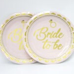 صحون ورقية متوسطة B2B بلون لامع