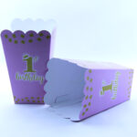 קופסאות פופקורן סט גיל שנה ורוד