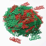 קונפטי Merry Christmas אדום ירוק