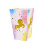 קופסת פופקורן חד קרן זהב