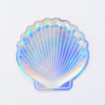 צלחת נייר צדפה הולוגרמה