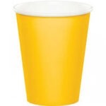 כוס נייר צהוב
