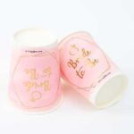 כוסות נייר Bride To Be משושים 