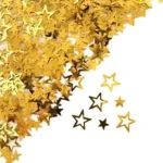 קונפטי כוכבים זהב