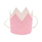 מיני כתר גליטר ורוד בייבי