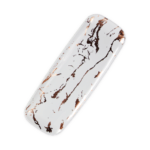 מגש מלבני גרניט לבן ברונזה