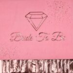 מפיות ורוד עם פרנזים רוז גולד BRIDE TO BE