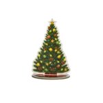 קישוטי עץ אשוח קטנים לשולחן