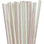 קש שתייה מנייר לבן אולטרה