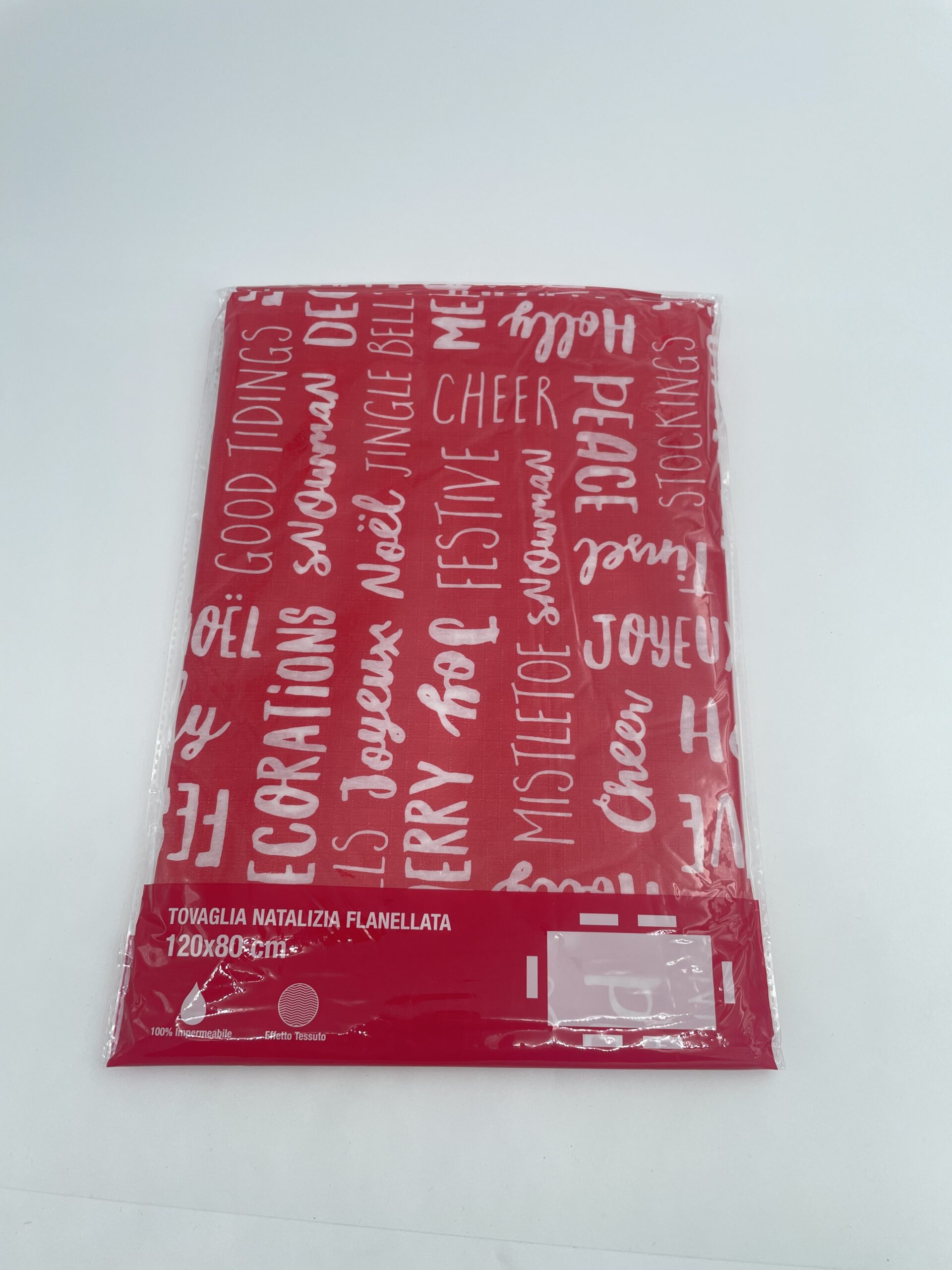 86DE63D3-1690-4EC3-88D2-95393BA1F022 شرشف طاولة كريسمس - احمر وأبيض - الصورة 1