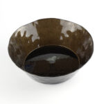 קערה דגם סוהו שחור ונצנצים זהב