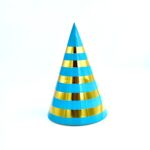 כובעים פסים כחול וזהב