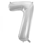 בלון מיילר 34" ספרה 7 צבע כסף